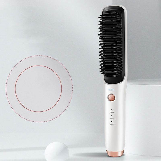 Dual-Use Wireless Straight Comb - Curler & Straightener in 5 Colors - Buy Center