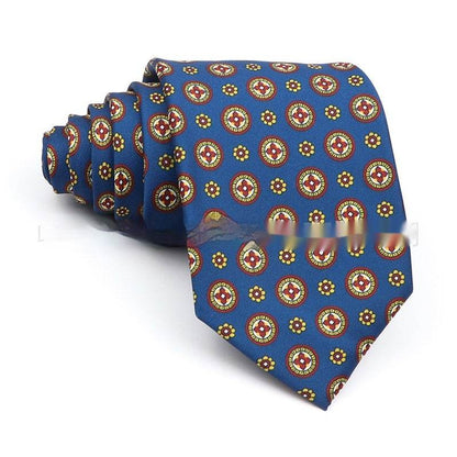 Men's Printed Work Tie - Stylish Polyester Bow Tie with Geometric Design - Buy Center