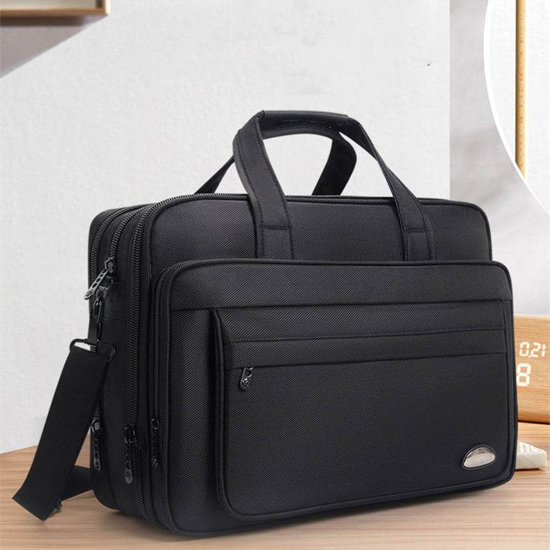 Large Capacity Men's Canvas Briefcase - Stylish, Durable, Modern Design - Buy Center