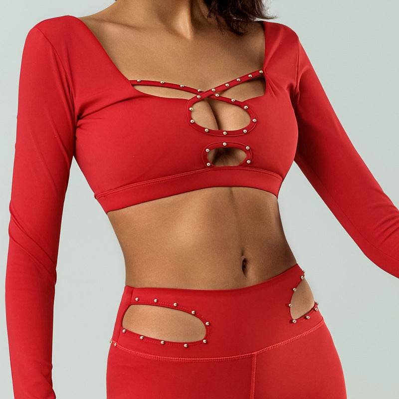 Buycenter Women's Long Sleeve Workout Top - High Elastic Quick-Drying Design - Buy Center