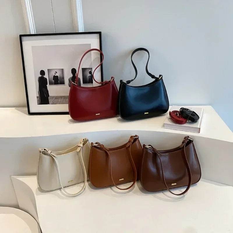 Luxury Red Leather Crossbody Bag - Stylish Designer Sling Handbag - Buy Center