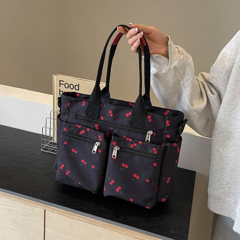 Stylish Printed Cherry Women's Messenger Bag - Fashionable Daily Use - Buy Center