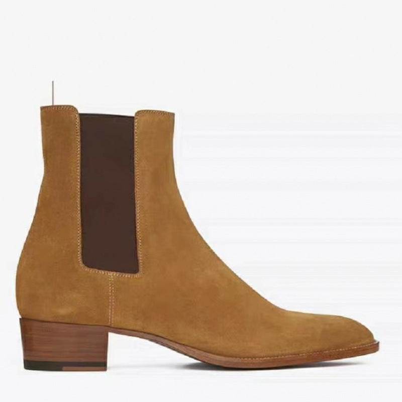 Men's Buckskin Martin Boots - Stylish All-Match Design for Winter 2025 - Buy Center