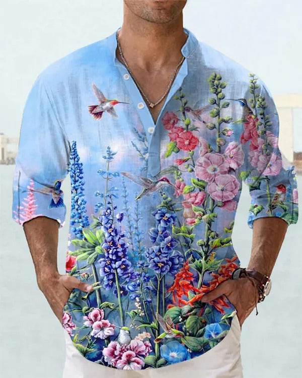 3D Digital Printing Polo Shirt for Men - Stylish Long Sleeve Sports Top - Buy Center