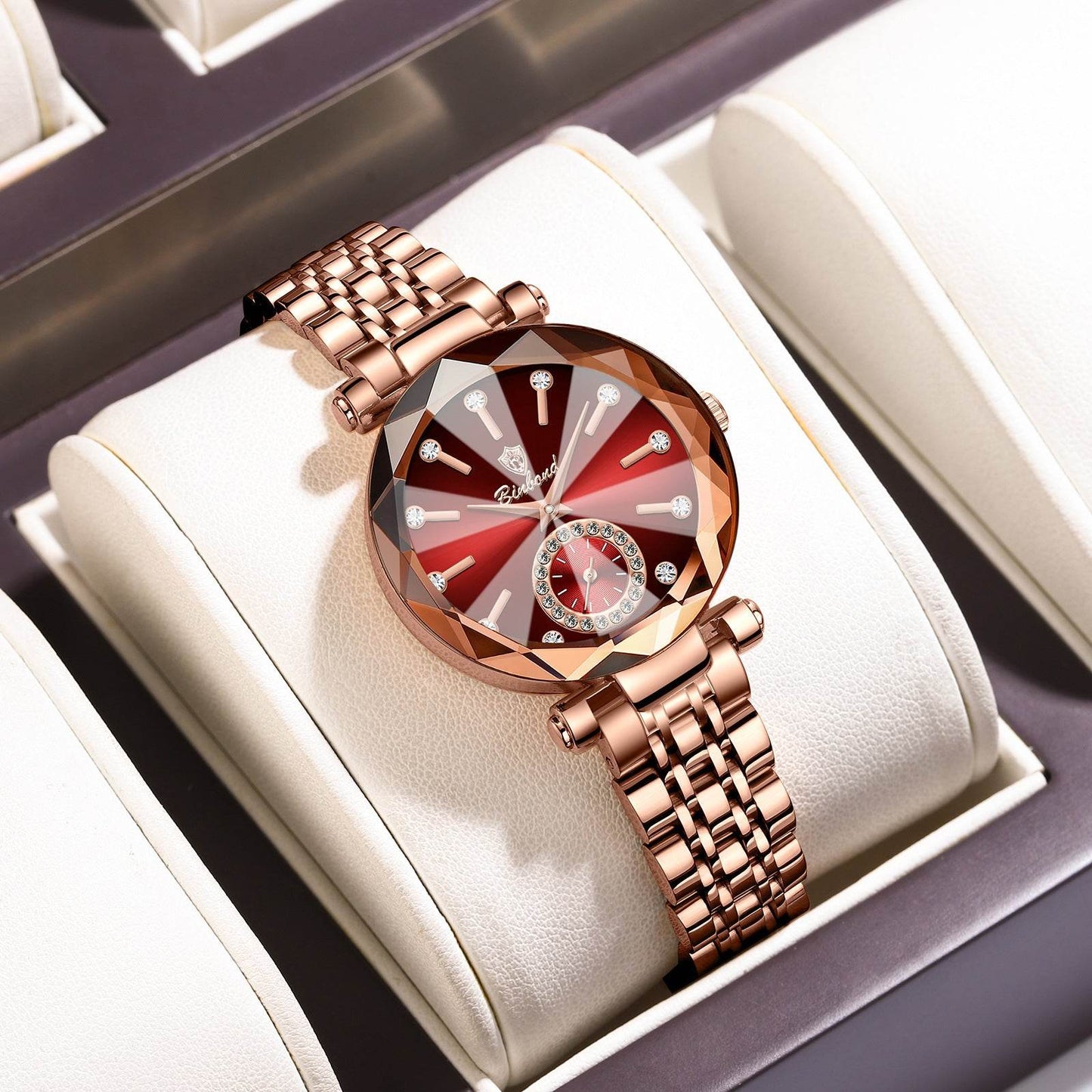 Niche Women's Waterproof Quartz Watch - Stylish Rose Gold Design 2025 - Buy Center