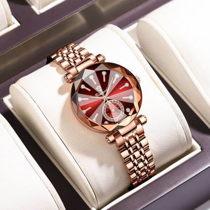 Niche Women's Waterproof Quartz Watch - Stylish Rose Gold Design 2025 - Buy Center