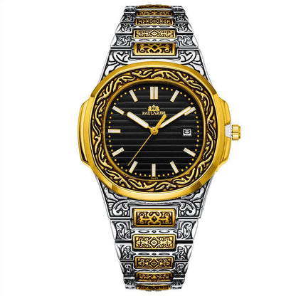 Carved Quartz Parrot Calendar Watch - Glow-in-the-Dark Waterproof Style - Buy Center
