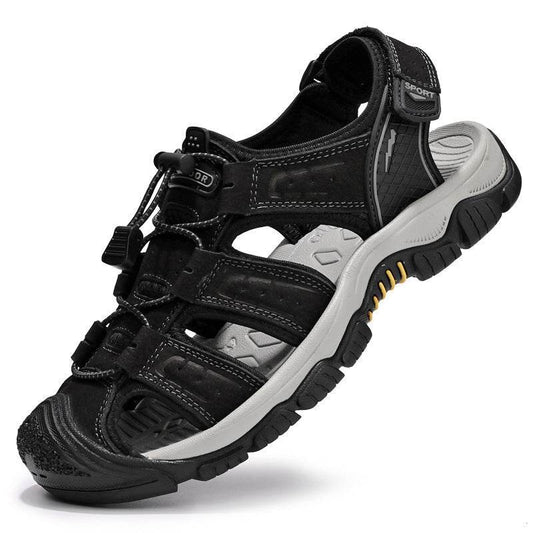 Men's Plus Size Sandals - Premium Brown & Black Casual Summer Footwear - Buy Center