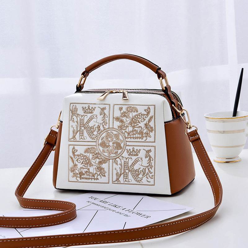 Buycenter Women's Embroidered Crossbody Shoulder Bag - Vintage Style - Buy Center