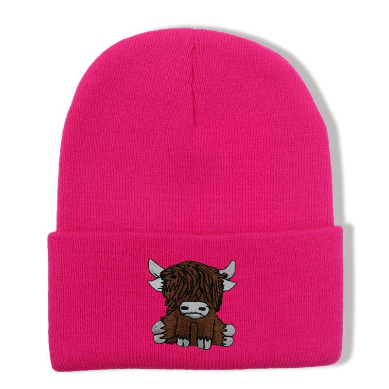 Cartoon Long Hair Yak Knitted Hat - Stylish and Warm Winter Fashion - Buy Center