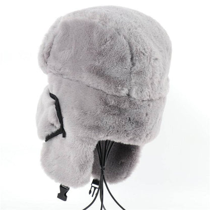 Ushanka Earmuffs Hat for Men & Women - Stylish Imitation Rabbit Fur - Buy Center