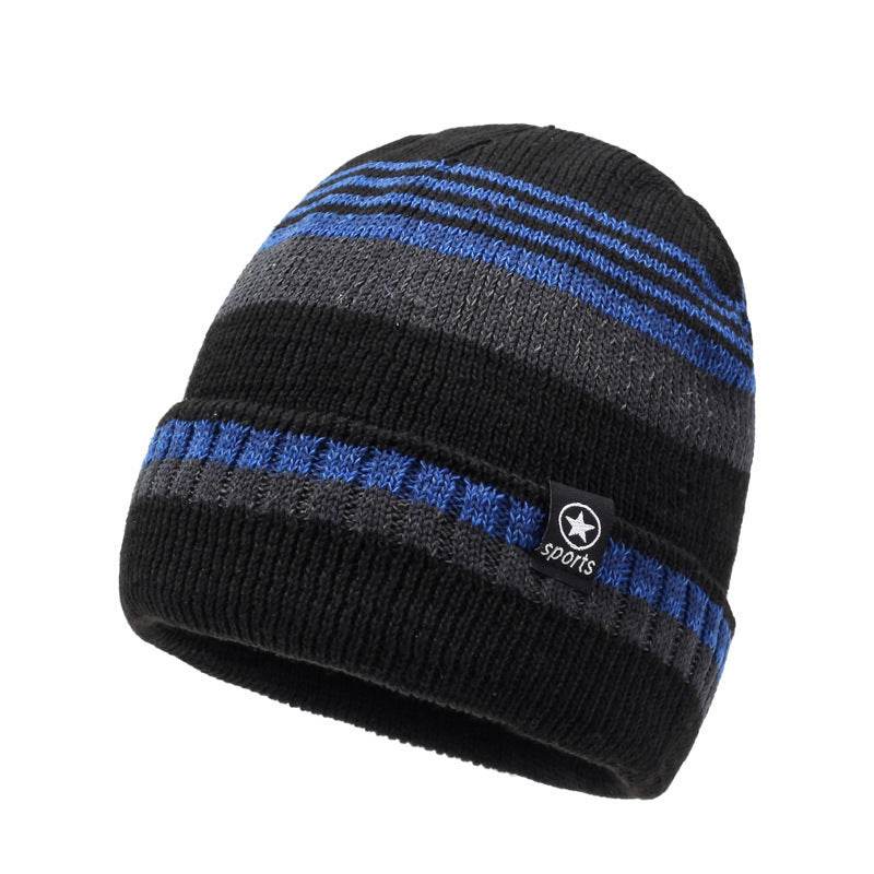 Stylish Winter Knitted Hat - Retro Dome Crown, Windproof Acrylic Cap - Buy Center