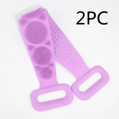 Premium Bath Towel Silicone Rubbing Back Towel - Double-Sided Comfort - Buy Center