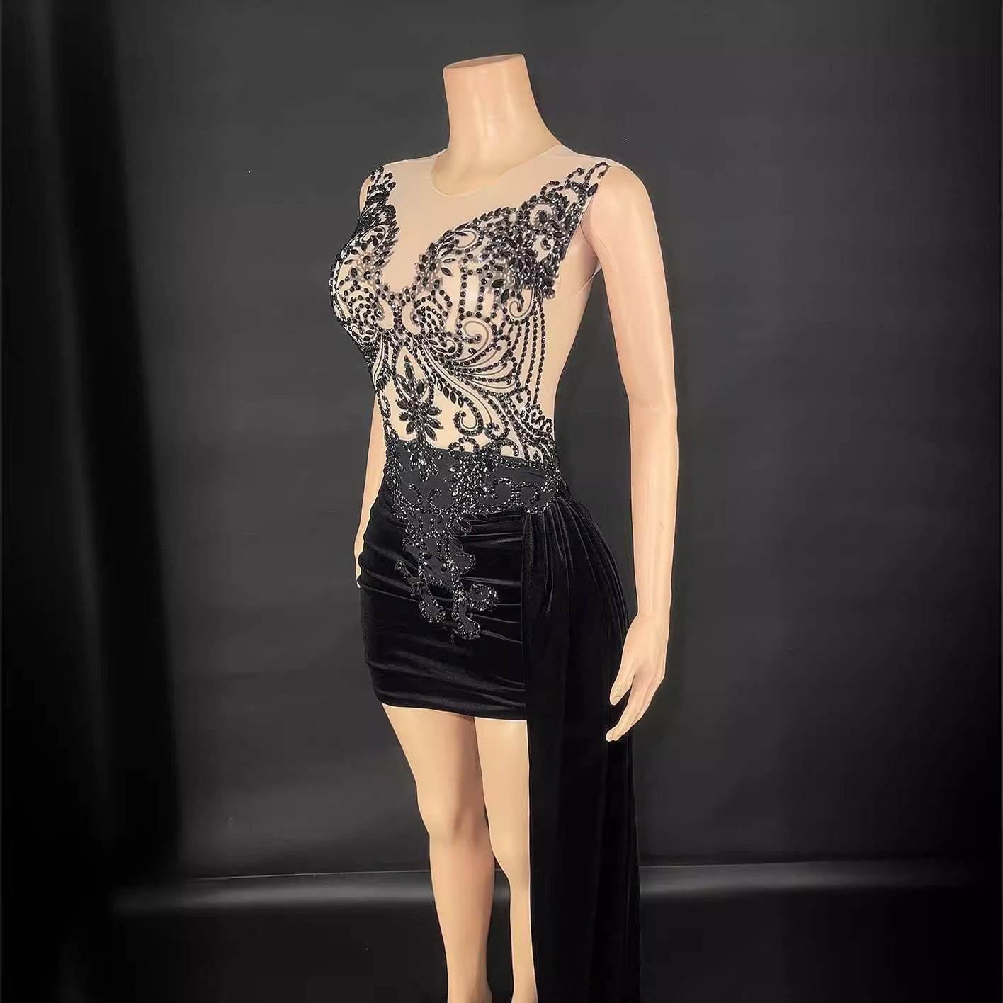 Summer Luxury Evening Dress - Elegant A-Line Cocktail Dress for Women - Buy Center
