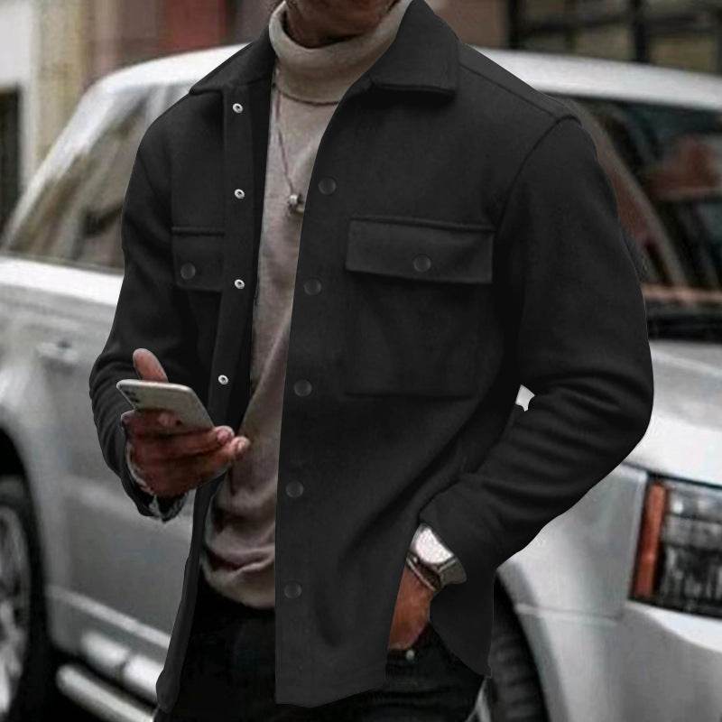 Men's Slim Fit Jacket - Stylish Cotton Blend for Spring & Autumn - Buy Center