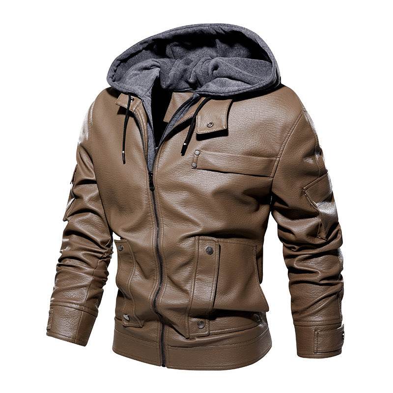 Men's Leather Coat - Fashionable & Warm for Winter 2025 Styles - Buy Center