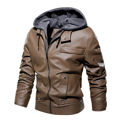 Men's Leather Coat - Fashionable & Warm for Winter 2025 Styles - Buy Center
