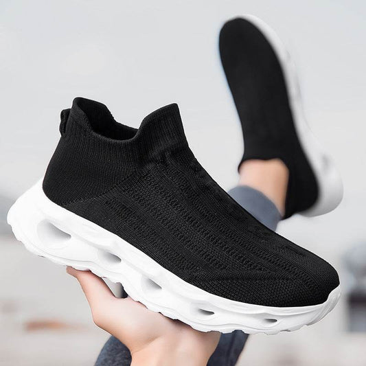Plus Size Flyknit Sports Shoes - Stylish Breathable Comfort for Everyday Wear - Buy Center