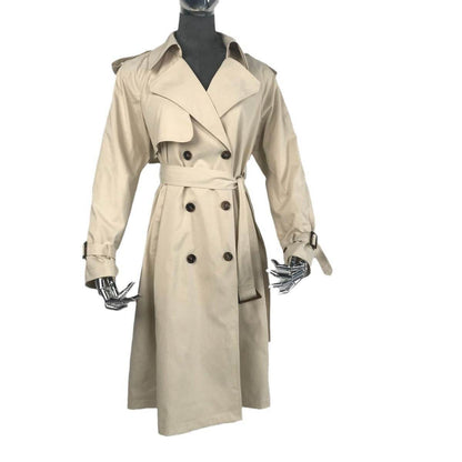 Women’s Waterproof Windbreaker Trench - Double-Breasted Style & Trendy Look - Buy Center