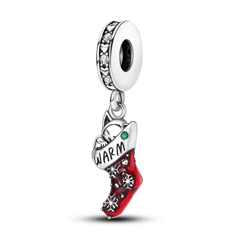 925 Silver Christmas Theme Pendant - Elegant DIY Holiday Ornament - Buy Center