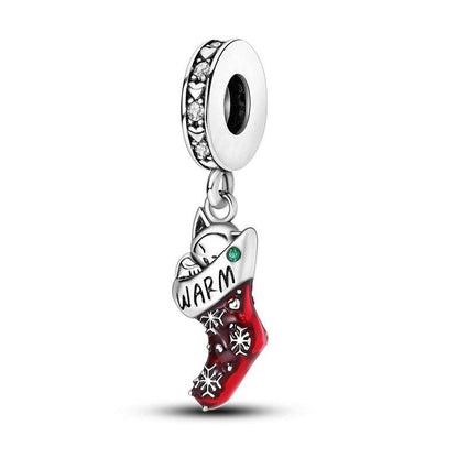 925 Silver Christmas Theme Pendant - Elegant DIY Holiday Ornament - Buy Center