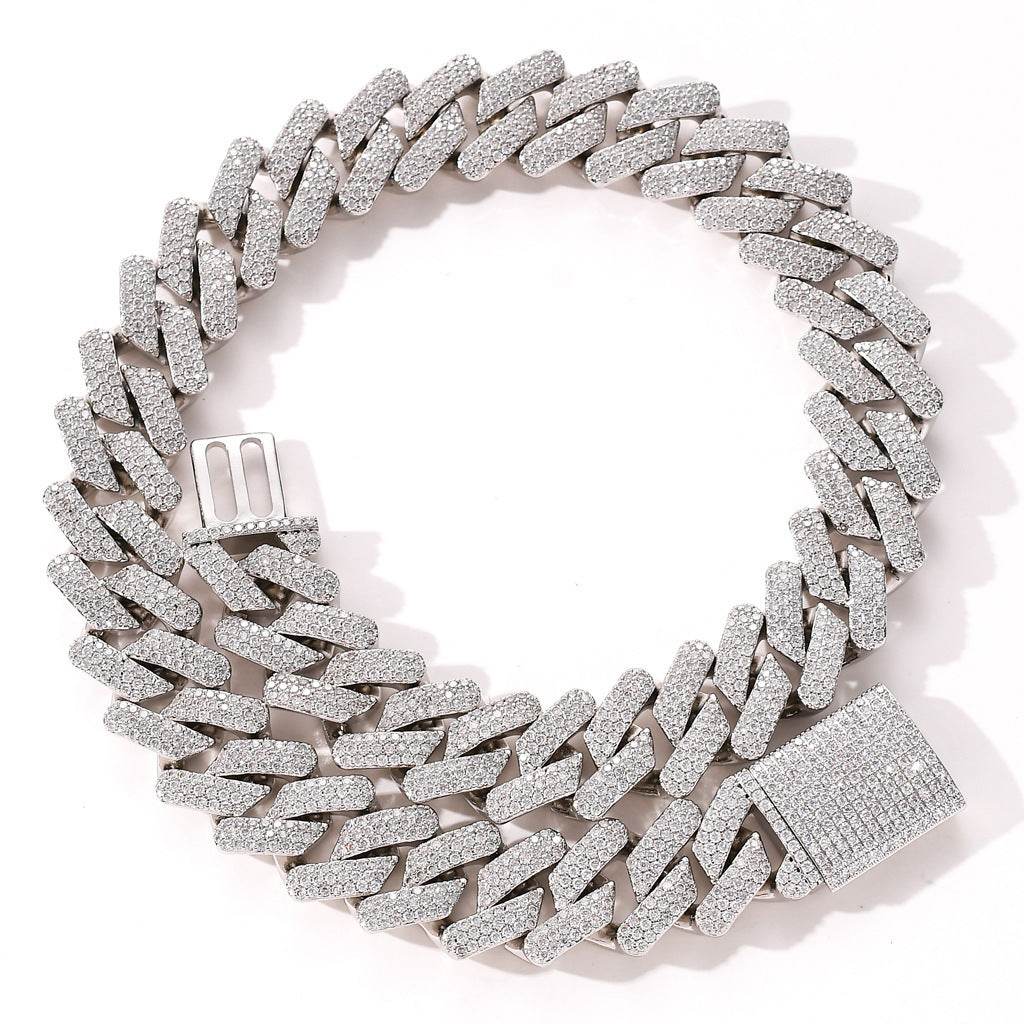 Full Zircon Hip Hop Necklace - Stylish Copper & Gold Plated Men’s Jewelry - Buy Center