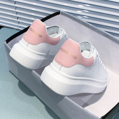 All-Match Microfiber Platform Shoes - Breathable & Height Boost for Women - Buy Center