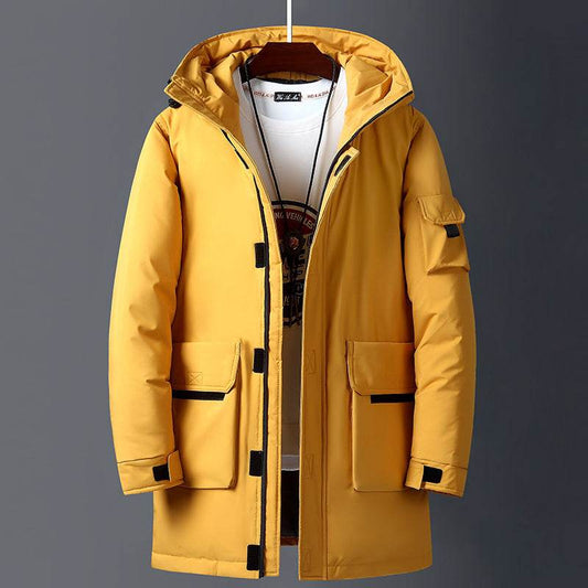 Men's Hooded Warm Down Jacket - Lightweight, Stylish, and Cozy - Buy Center