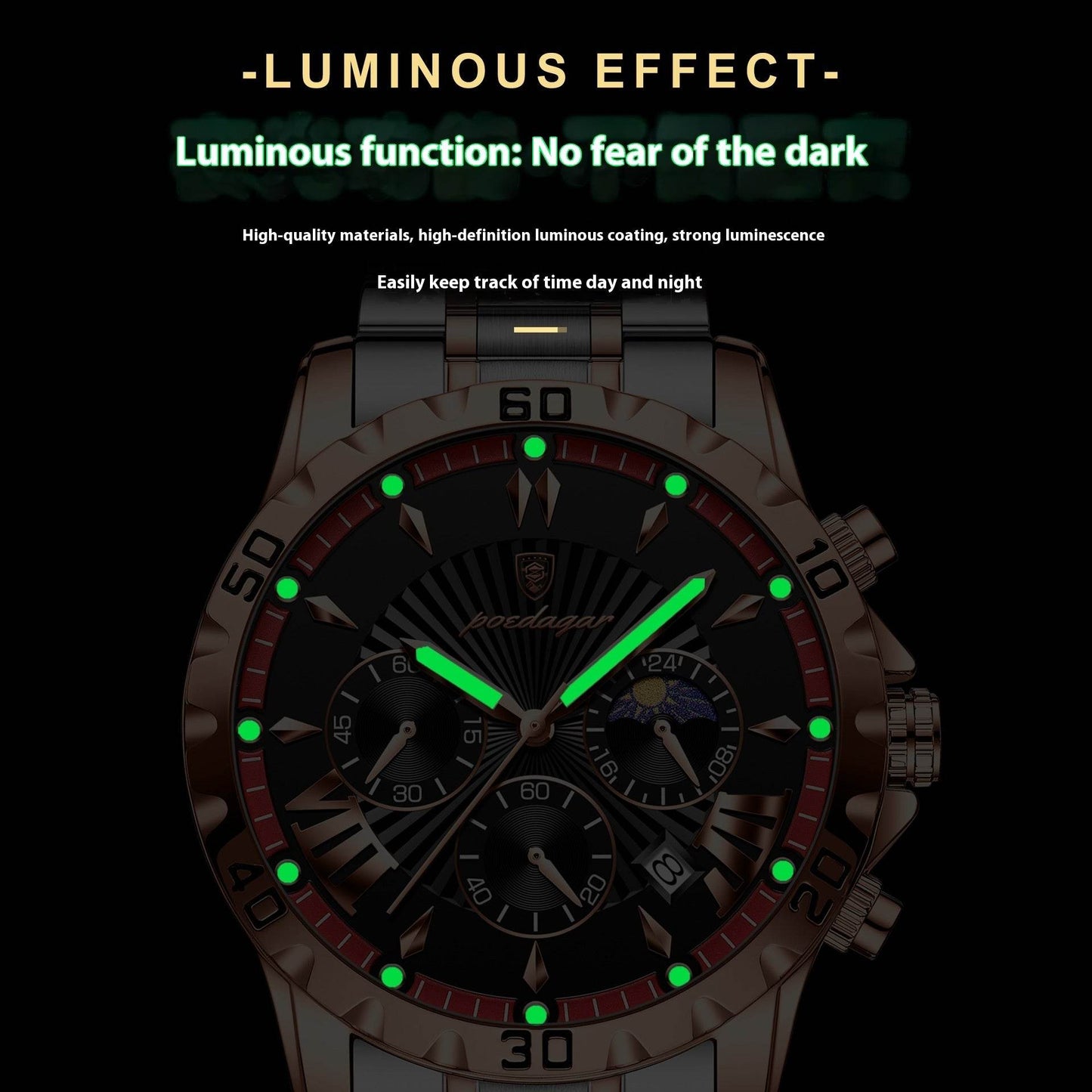 Buycenter Men's Luminous Quartz Watch - Stylish & Multifunctional Accessories - Buy Center