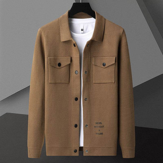 Men's Plus Size Chenille Cardigan Sweater - Stylish Bat Sleeve Coat - Buy Center