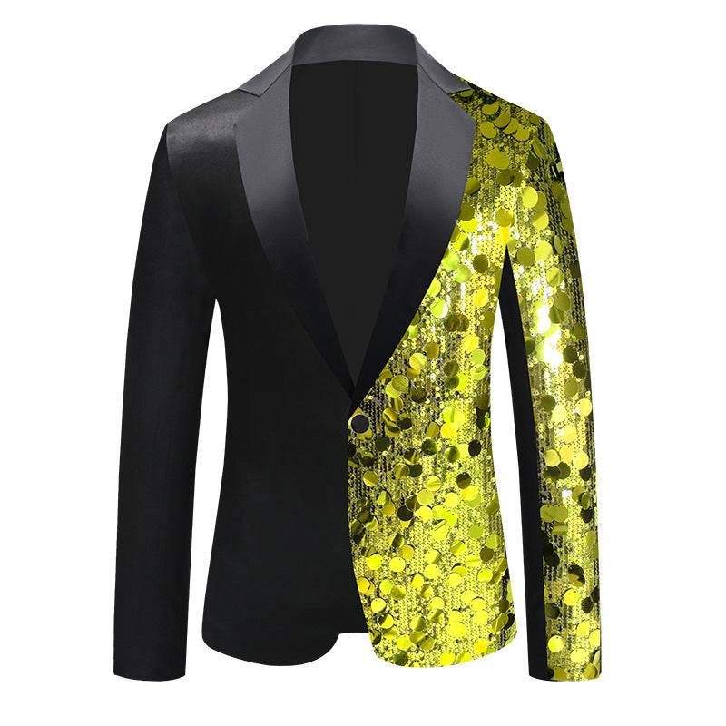 Men's Sequined Suit Jacket - Premium Stylish Dance Wear for Special Events - Buy Center