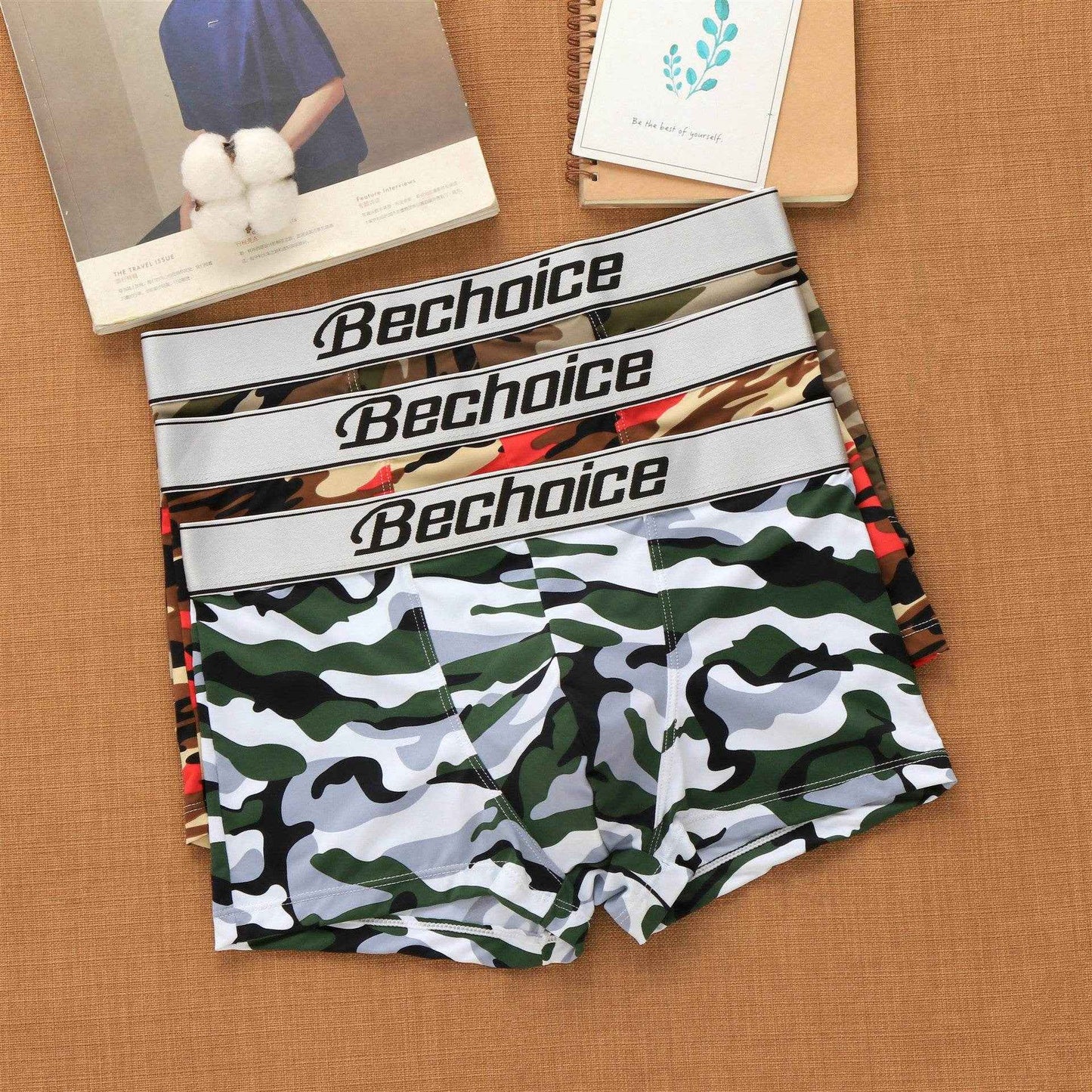 Men's Camouflage Nylon Ice Silk Underwear - Trendy Comfort & Style 2025