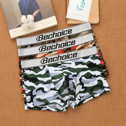 Men's Camouflage Nylon Ice Silk Underwear - Trendy Comfort & Style 2025