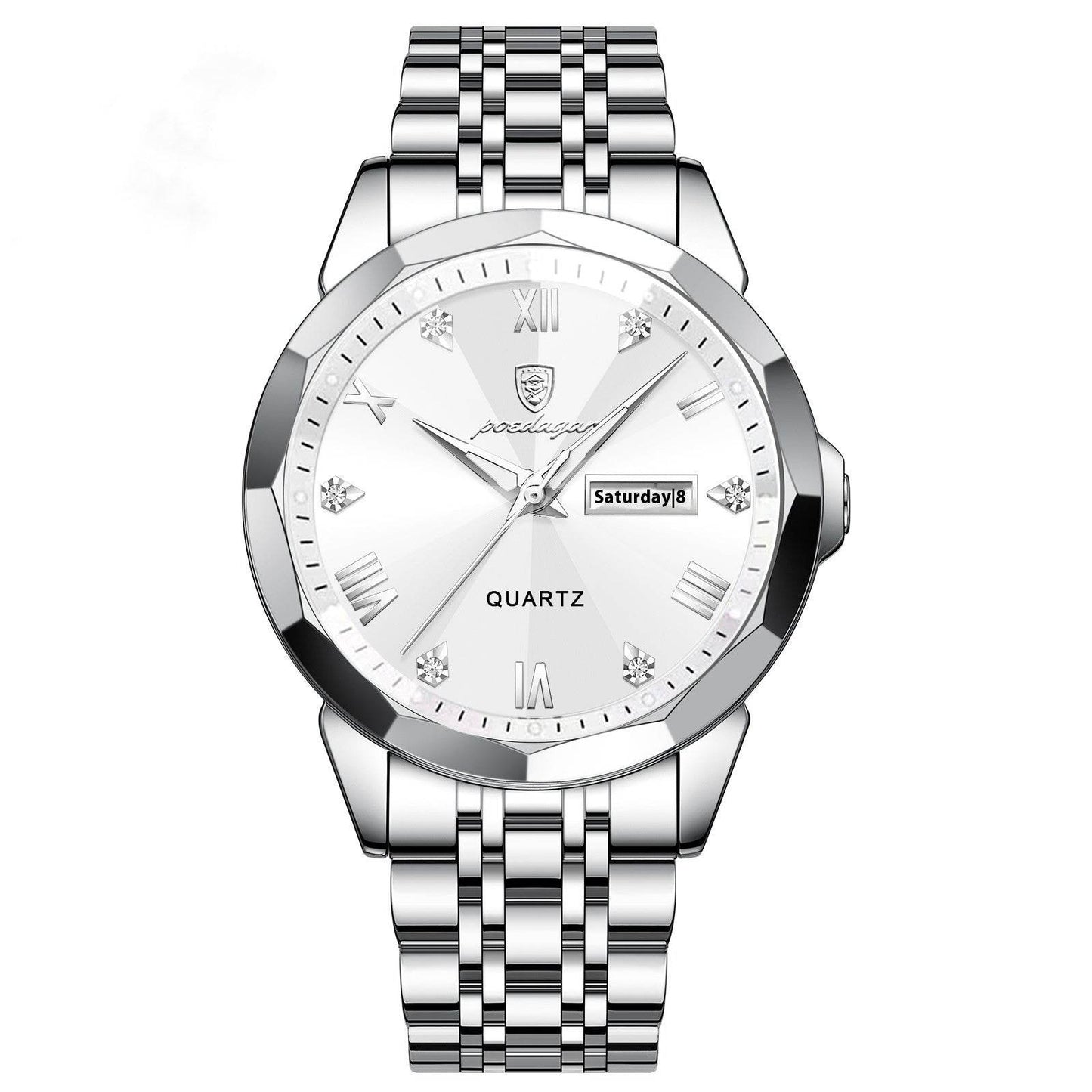 Buycenter Luxury Men's Waterproof Quartz Watch - Super Luminous Elegance - Buy Center