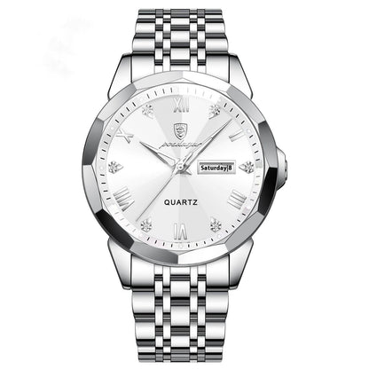 Buycenter Luxury Men's Waterproof Quartz Watch - Super Luminous Elegance - Buy Center