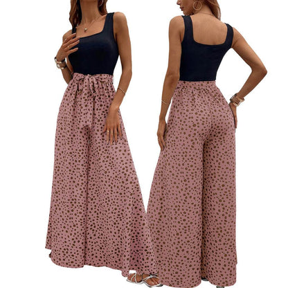 Buycenter Women's Slimming Polka-Dot Trousers - Stylish & Comfortable Fit - Buy Center