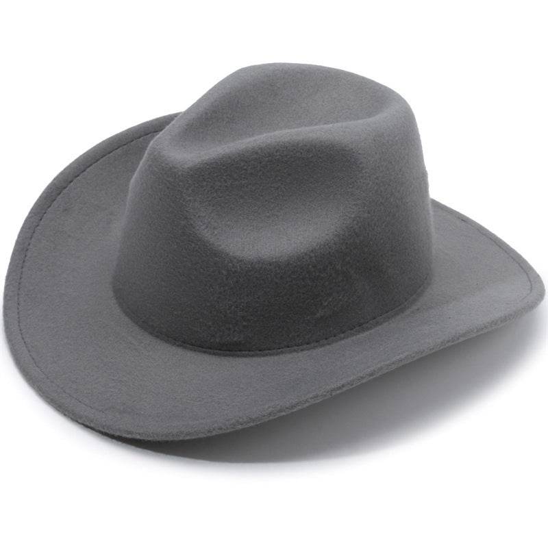 European & American Woolen Cowboy Hat - Stylish Adjustable Fit for All - Buy Center