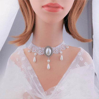 Personalized Multi-Layer Crystal Lace Necklace - Elegant Snake Bone Chain - Buy Center