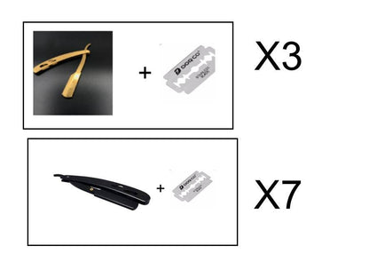 Premium Stainless Steel Razor - 10 Blades for Smooth and Precise Shaving - Buy Center