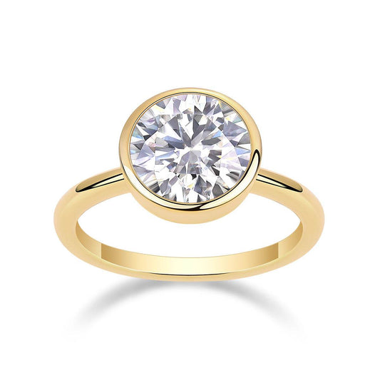 Buycenter Large Moissanite Diamond Ring - Luxury 925 Silver Jewelry Set - Buy Center