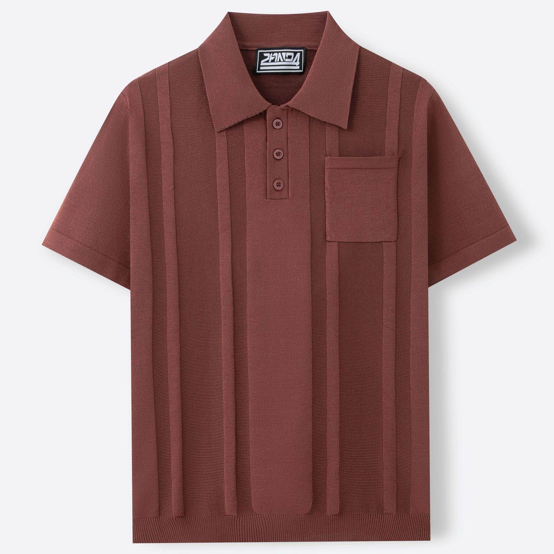 Buycenter Men's Summer Polo Shirt - Short Sleeve Solid Color Sweater - Buy Center