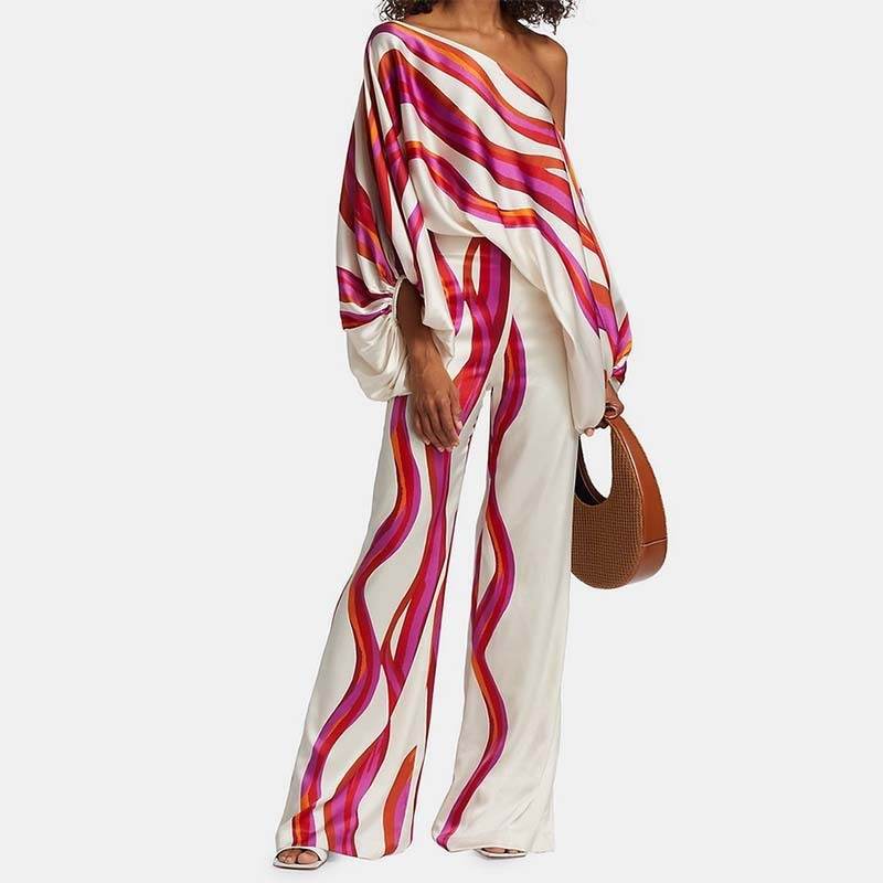 Buycenter Women's Loose Batwing Sleeve Jumpsuit - Stylish Casual Set - Buy Center