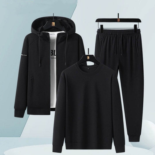 Men's Sports Leisure Suit - Trendy Cotton Blend for Spring & Autumn - Buy Center