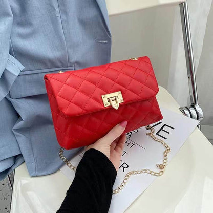 All-Match Diamond Chain Shoulder Bag - Stylish Crossbody for Modern Women - Buy Center