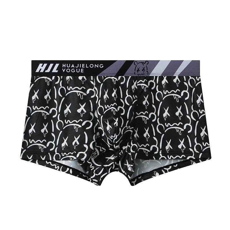 BuyCenter Men's Slim Fit Multi-Color Boxers - Breathable Ice Silk Comfort