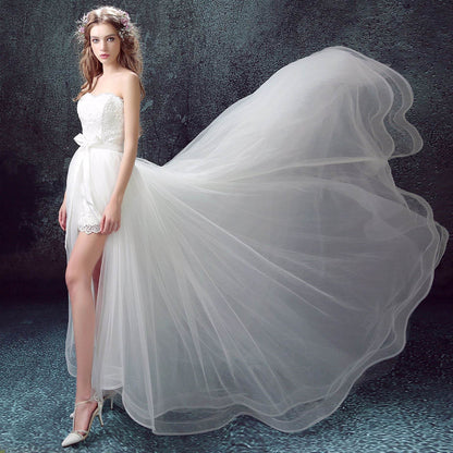 Sexy Mermaid Lace Wedding Dress - Detachable Skirt & Short Design - Buy Center