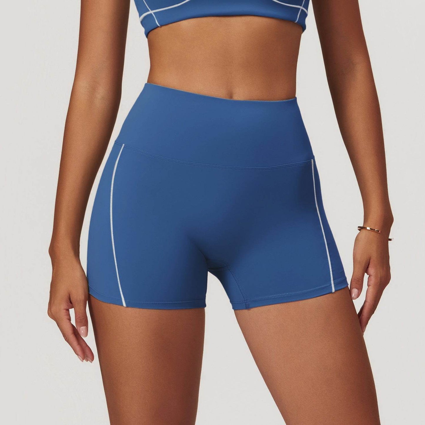 Personalized Yoga Fitness Shorts for Women - Stylish Black, Gray, Pink, Blue - Buy Center