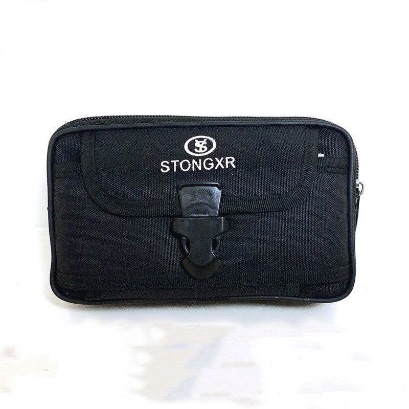 Stylish Oxford Cloth Waterproof Phone Bag - Trendy Zipper Waist Bag - Buy Center