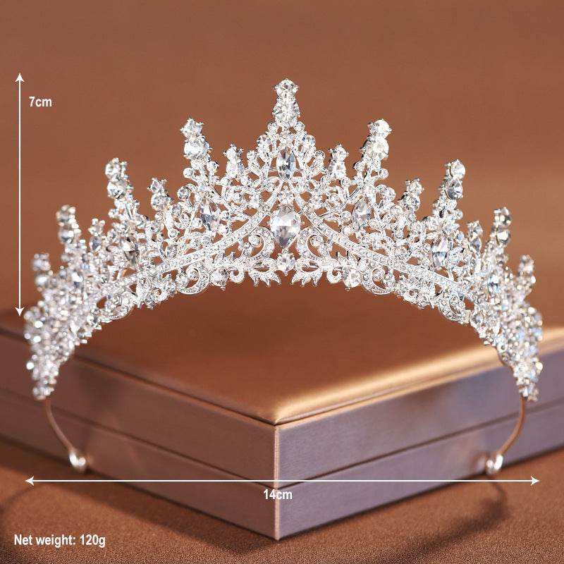 Vintage Bridal Headdress Crown Set - Necklace & Earrings for Elegant Brides - Buy Center