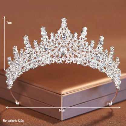 Vintage Bridal Headdress Crown Set - Necklace & Earrings for Elegant Brides - Buy Center